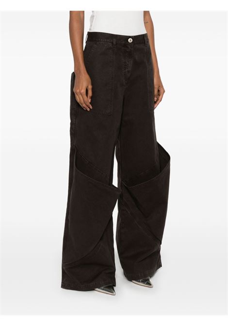 Brown wide-leg jeans The attico - women THE ATTICO | 250WCP00198DDC093AA064